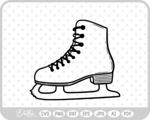 Ice Skate Figure Skates Sport Boot SVG PNG DXF – Cricut Silhouette Cutting File