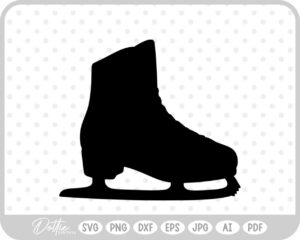 Ice Skate Figure Skates Sport Boot SVG PNG DXF – Cricut Silhouette Cutting File