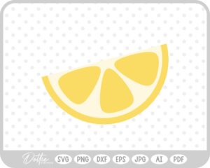 Lemon Segment SVG PNG DXF – Cricut Silhouette Cutting File