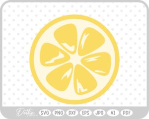 Lemon Circle SVG PNG DXF – Cricut Silhouette Cutting File