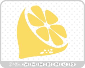 Lemon Half SVG PNG DXF – Cricut Silhouette Cutting File
