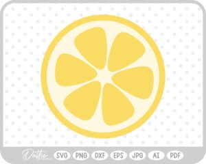 Lemon Slice SVG PNG DXF – Cricut Silhouette Cutting File