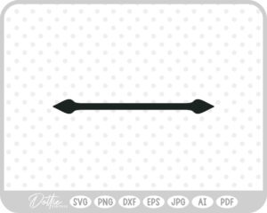 Spear End Divider Line SVG PNG DXF – Cricut Silhouette Cutting File