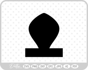 Round shape on line SVG PNG DXF – Cricut Silhouette Cutting File