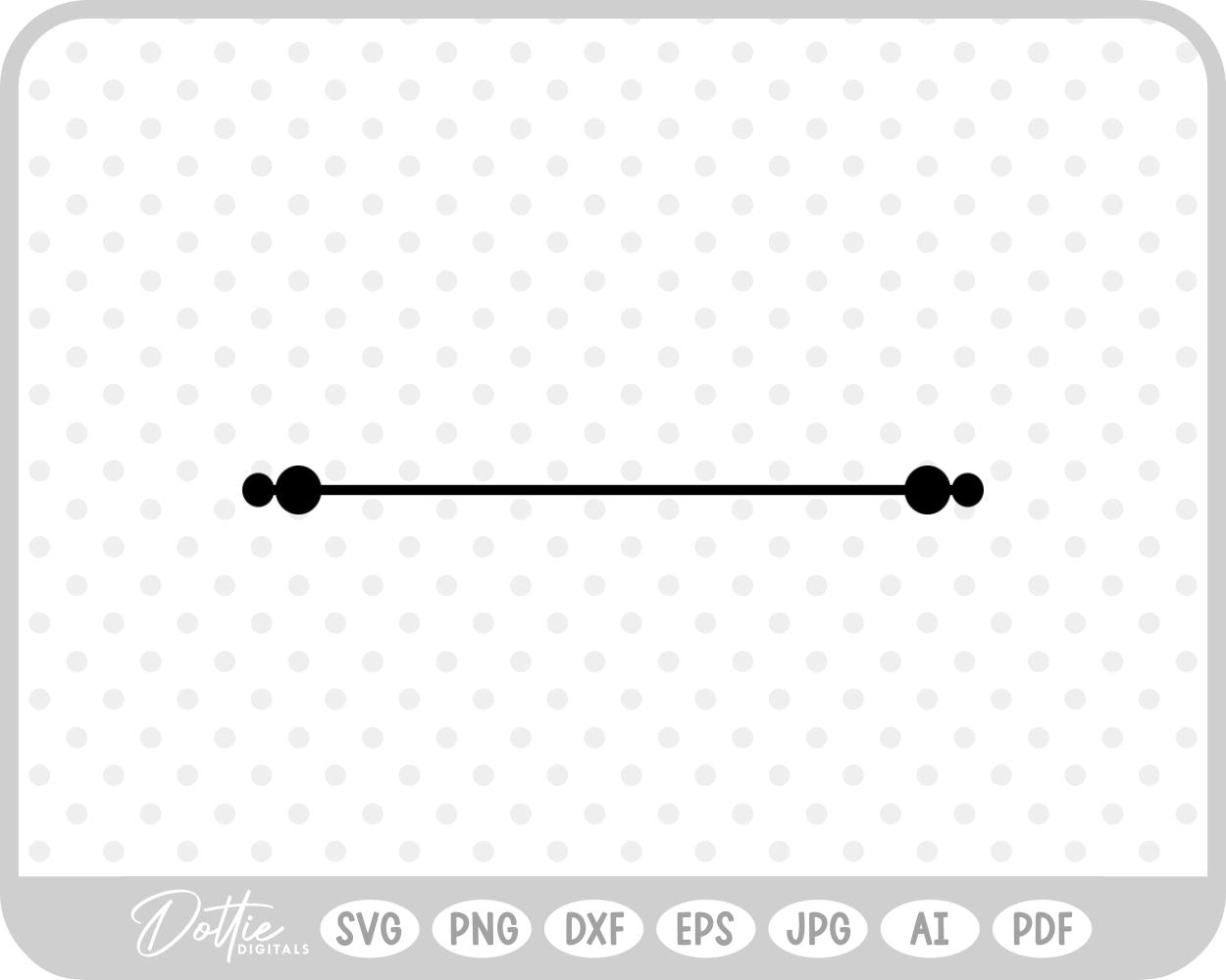 Line Underline Decrotive SVG PNG DXF – Cricut Silhouette Cutting File