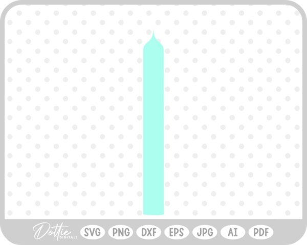 Birthday Candle SVG PNG DXF – Cricut Silhouette Cutting File