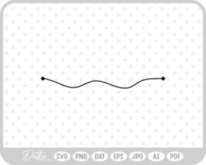 Line Underline Decrotive SVG PNG DXF – Cricut Silhouette Cutting File