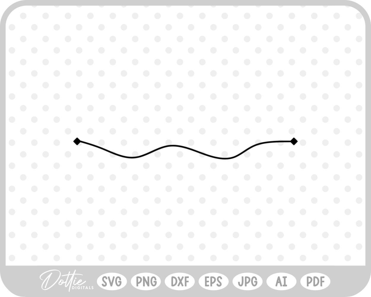 Line Underline Decrotive SVG PNG DXF – Cricut Silhouette Cutting File