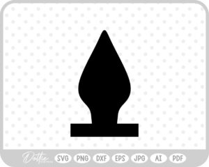 Spear Shaped Petal on line SVG PNG DXF – Cricut Silhouette Cutting File