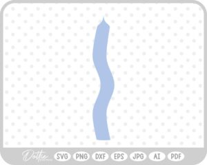 Wavy Candle SVG PNG DXF – Cricut Silhouette Cutting File