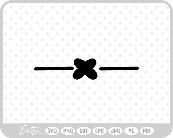 Cross Line Underline Strikethrough SVG PNG DXF – Cricut Silhouette Cutting File