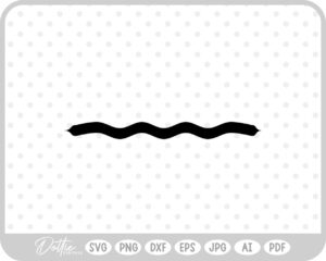 Wavy Line SVG PNG DXF – Cricut Silhouette Cutting File
