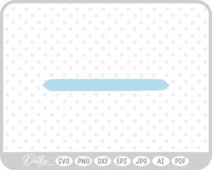 Pinched Ends Straight Line Divider SVG PNG DXF – Cricut Silhouette Cutting File