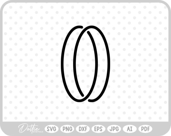 Linked Shape SVG PNG DXF – Cricut Silhouette Cutting File