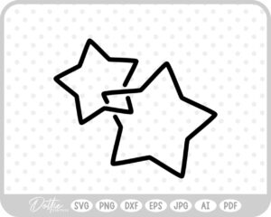 Linked Shape SVG PNG DXF – Cricut Silhouette Cutting File