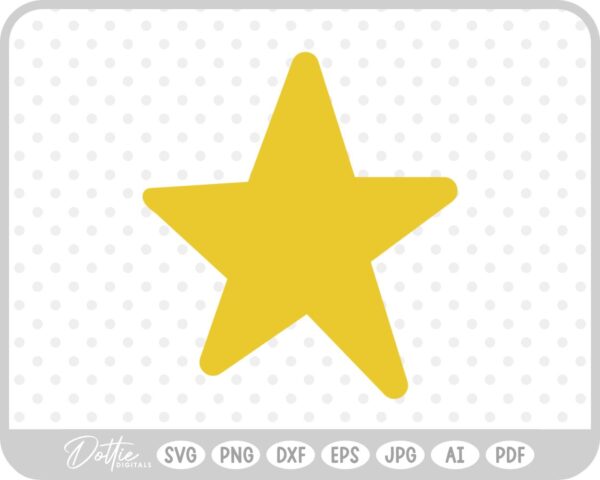 Star Shapes Sparkles Cluster SVG PNG DXF – Cricut Silhouette Cutting File