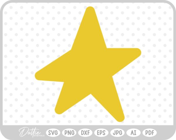 Star Shape SVG PNG DXF – Cricut Silhouette Cutting File