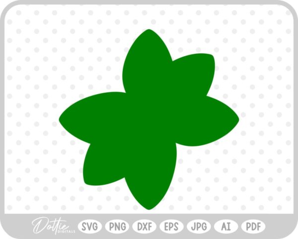 Lotus Flower Solid Shape SVG PNG DXF – Cricut Silhouette Cutting File