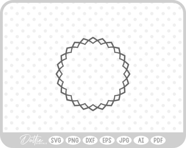 Mandala Edge SVG PNG DXF – Cricut Silhouette Cutting File