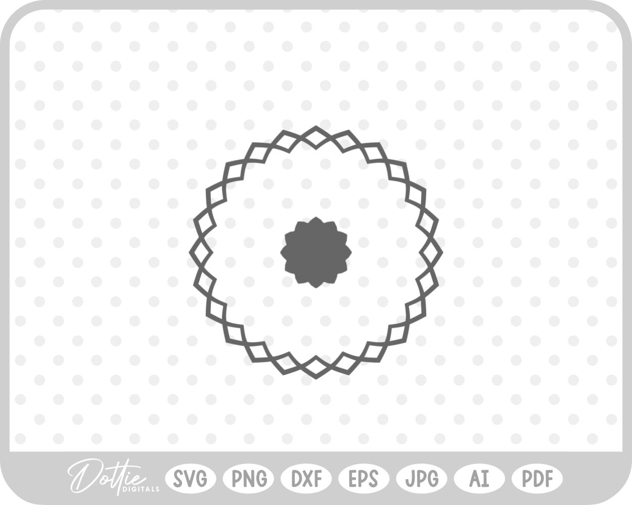 Mandala Flower Petals SVG PNG DXF – Cricut Silhouette Cutting File
