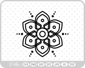 Mandala SVG PNG DXF – Cricut Silhouette Cutting File