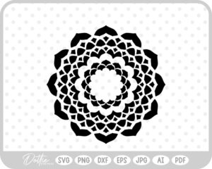 Mandala SVG PNG DXF – Cricut Silhouette Cutting File