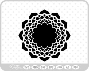 Mandala SVG PNG DXF – Cricut Silhouette Cutting File