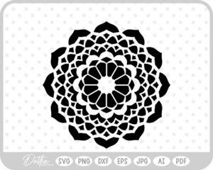 Mandala SVG PNG DXF – Cricut Silhouette Cutting File
