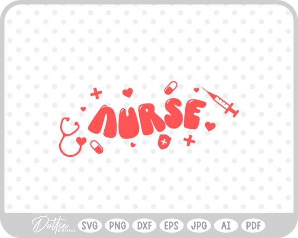 Nurse Practitioner Medical SVG PNG DXF – Cricut Silhouette Cutting File