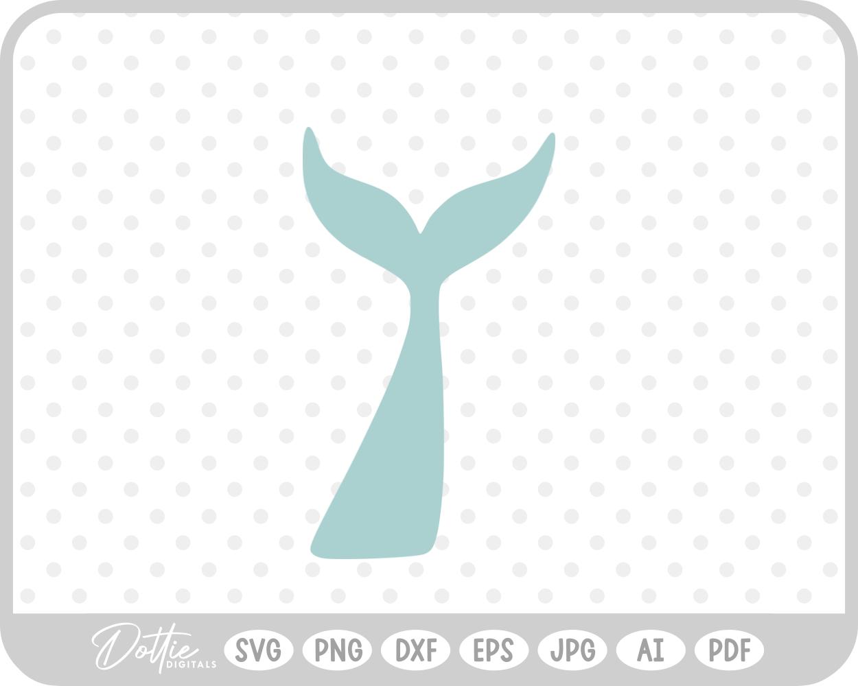 Mermaid Tail Water Fish Ocean Sea Fantasy Scales SVG PNG DXF – Cricut Silhouette Cutting File