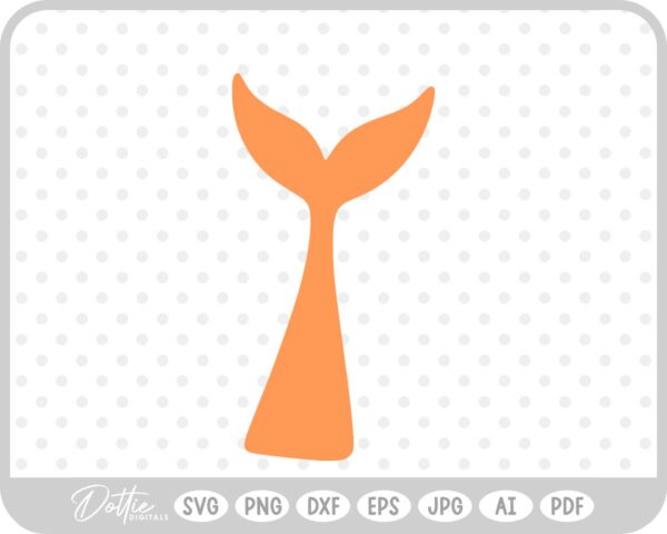 Mermaid Tail Water Fish Ocean Sea Fantasy Scales SVG PNG DXF – Cricut Silhouette Cutting File
