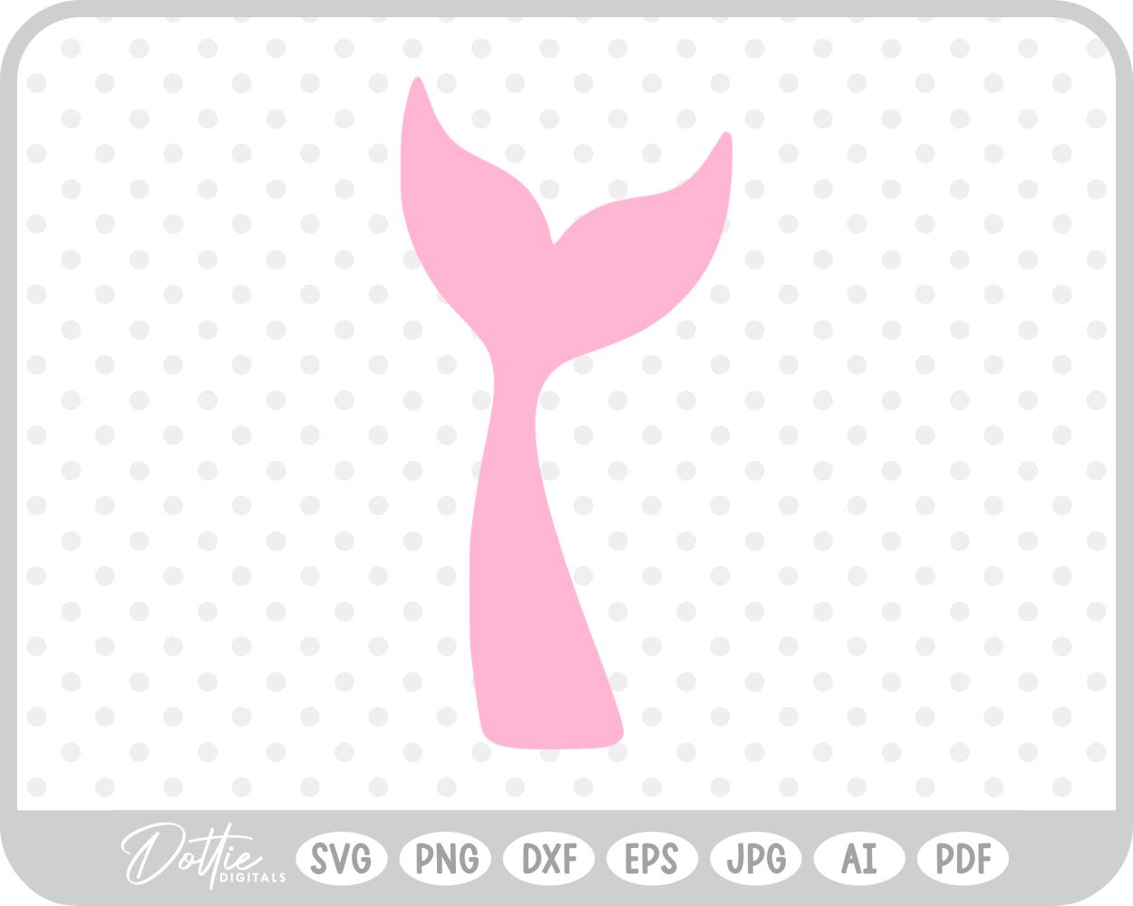 Mermaid Tail Water Fish Ocean Sea Fantasy Scales SVG PNG DXF – Cricut Silhouette Cutting File