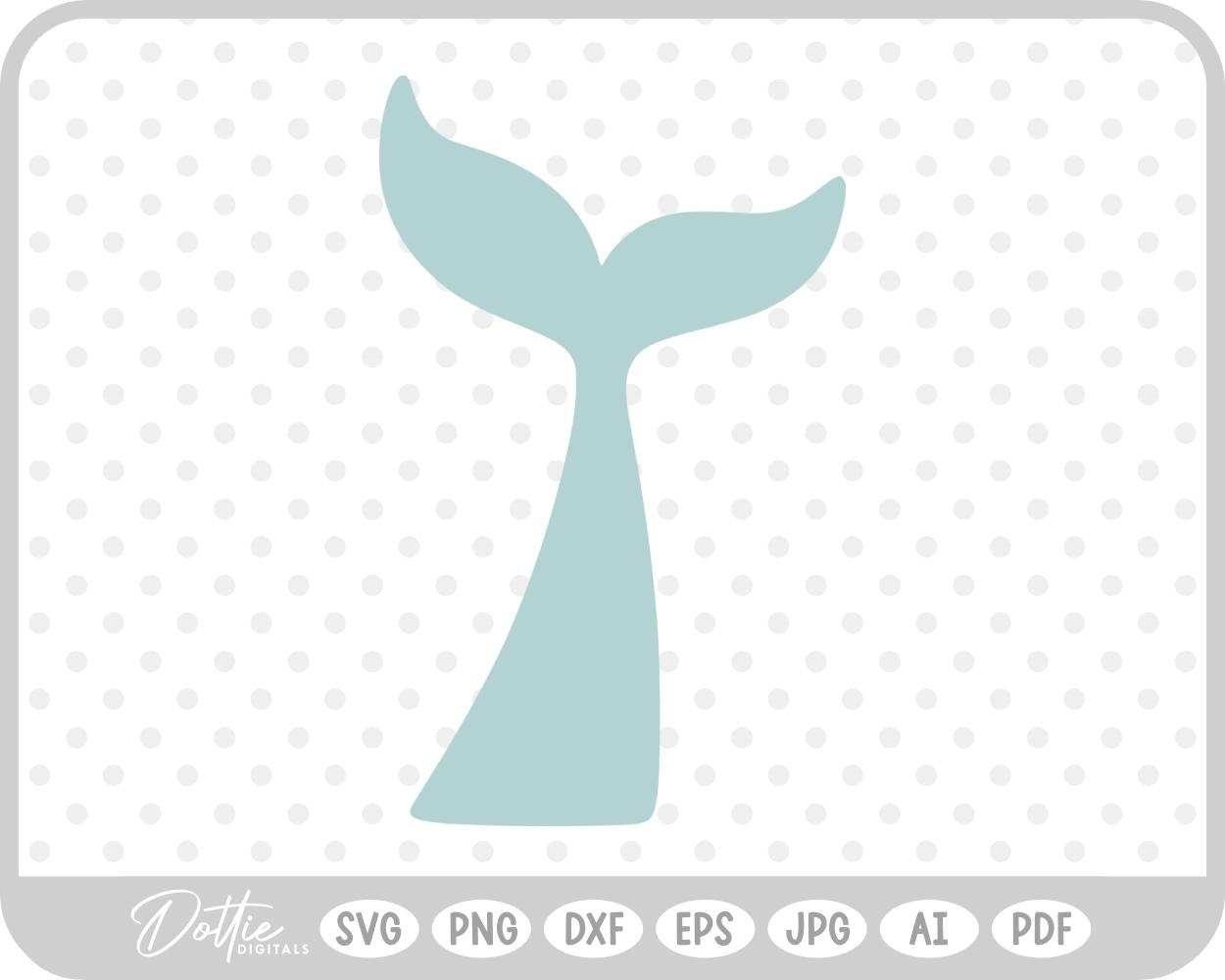 Mermaid Tail Water Fish Ocean Sea Fantasy Scales SVG PNG DXF – Cricut Silhouette Cutting File
