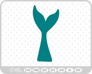 Mermaid Tail Water Fish Ocean Sea Fantasy Scales SVG PNG DXF – Cricut Silhouette Cutting File