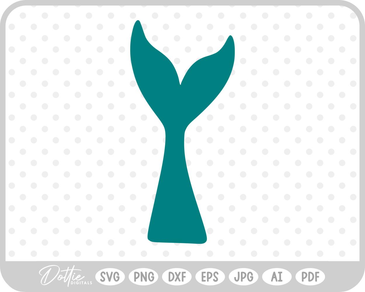 Mermaid Tail Water Fish Ocean Sea Fantasy Scales SVG PNG DXF – Cricut Silhouette Cutting File