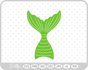 Mermaid Tail Water Fish Ocean Sea Fantasy Scales SVG PNG DXF – Cricut Silhouette Cutting File