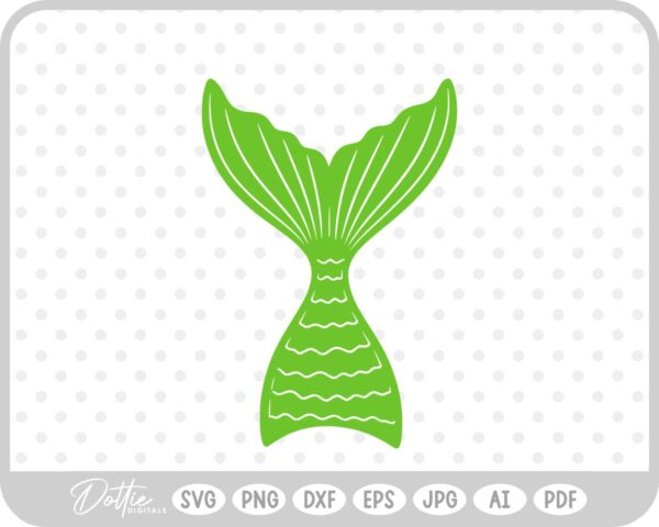 Mermaid Tail Water Fish Ocean Sea Fantasy Scales SVG PNG DXF – Cricut Silhouette Cutting File