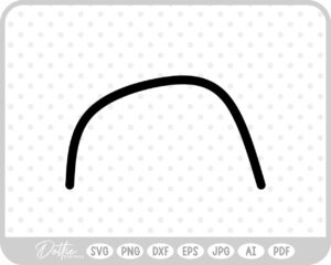 Frown Doodle SVG PNG DXF – Cricut Silhouette Cutting File