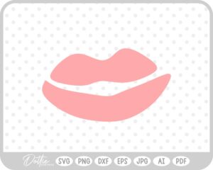 Lips Doodle SVG PNG DXF – Cricut Silhouette Cutting File