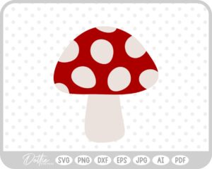 Mushroom Toadstool SVG PNG DXF – Cricut Silhouette Cutting File