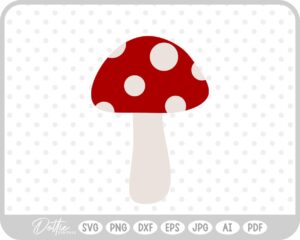 Mushroom Toadstool SVG PNG DXF – Cricut Silhouette Cutting File