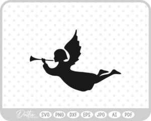 Angel Nativity Scene Outline Silhouette Shape Mary Joseph Baby Jesus SVG PNG DXF – Cricut Silhouette Cutting File