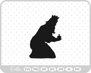 Wise Man Camel Nativity Scene Outline Silhouette Shape Mary Jesus SVG PNG DXF – Cricut Silhouette Cutting File