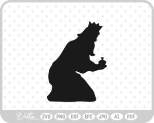 Three Wise Man King Jesus Nativity Scene Outline Silhouette SVG PNG DXF – Cricut Silhouette Cutting File