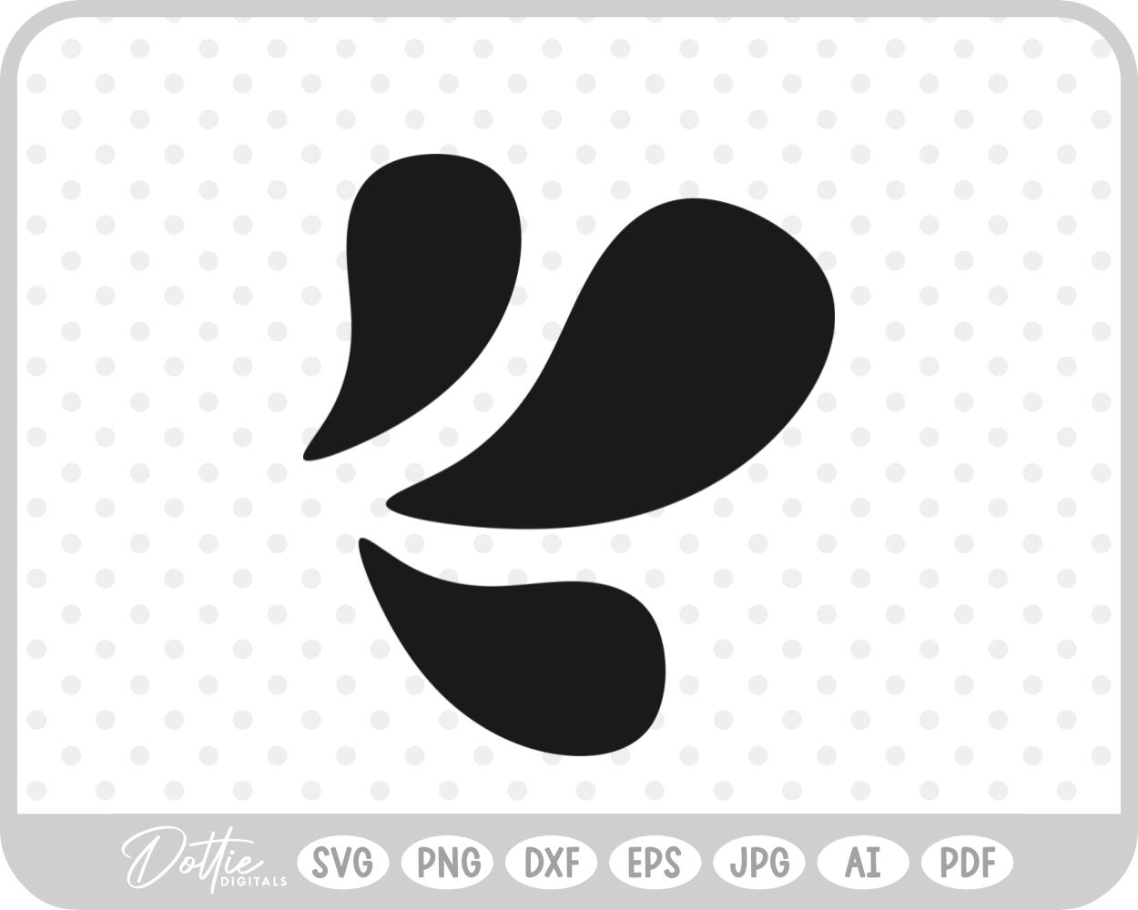 Water Splash SVG PNG DXF – Cricut Silhouette Cutting File