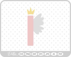 Wing Fairy Princess 1 One SVG PNG DXF – Cricut Silhouette Cutting File