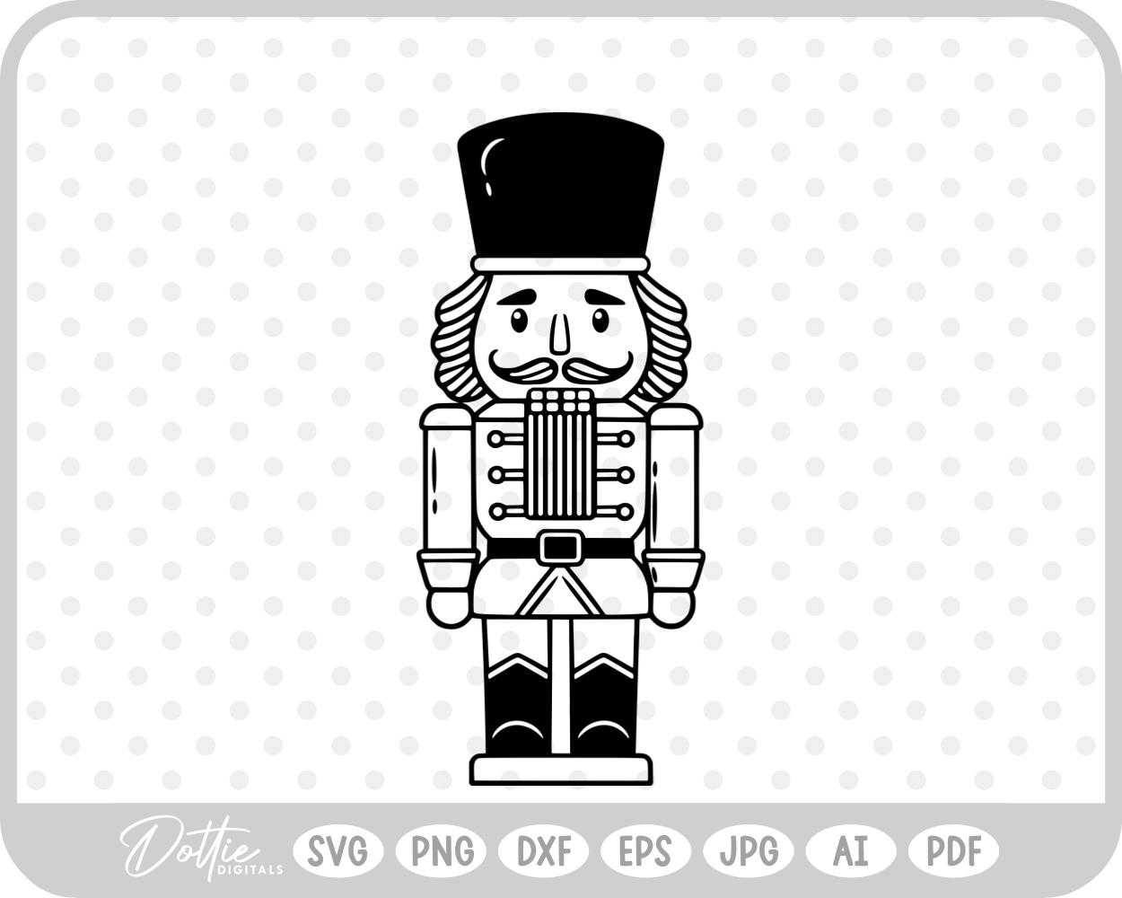 Nutcracker Christmas Festive Holiday SVG PNG DXF – Cricut Silhouette Cutting File