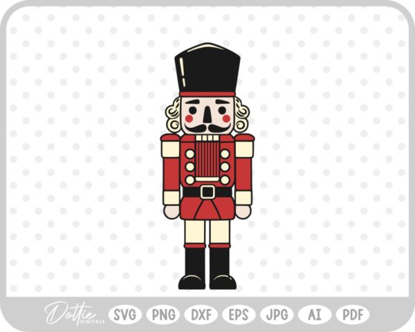 Nutcracker Christmas Festive Holiday SVG PNG DXF – Cricut Silhouette Cutting File