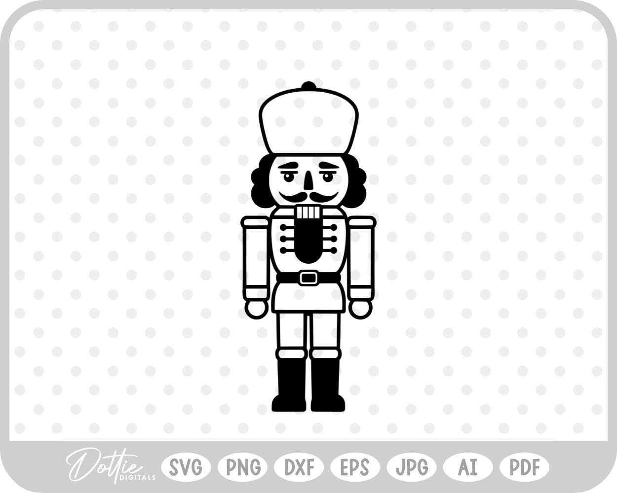 Nutcracker Christmas Festive Holiday SVG PNG DXF – Cricut Silhouette Cutting File