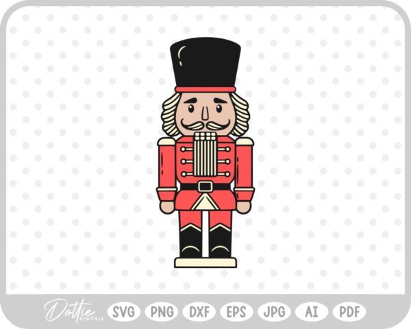 Nutcracker Christmas Festive Holiday SVG PNG DXF – Cricut Silhouette Cutting File